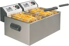 FRITEL Profi 3855 2x5L/2x3200W dviguba aliejaus gruzdintuvė