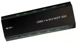 Extra Digital Ultra M.2 PCIe NGFF/NVMe SSD dėklas USB3.2, 20Gbps, RGB