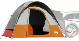Automobilinė palapinė, pilka/oranžinė, keturvietė