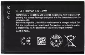 For_Nokia BL-5CB baterija, skirta Nokia 800 mAh ličio jonų (OEM)