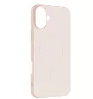 Hurtel Liquid silikoninis MagSafe iPhone 16 – lengvas dėklas telefonui, rožinės spalvos