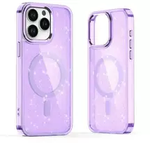 Hurtel Glitter MagSafe Apple iPhone 16 Pro Max – dėklas telefonui violetinės spalvos