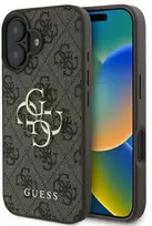 Guess 4G Big Logo iPhone 16 – telefono dėklas, rudos spalvos