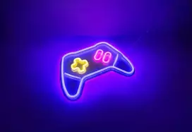 Fuj:tech Neon Game pad -LED seinävalaisin, peliohjain