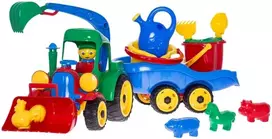Teka ekskavatorius su priekaba ir mini komplektas 10 vnt