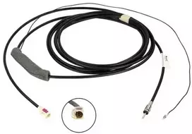 ACV Antenos kabelio prailgintuvas 5 m Fakra B(f) > DIN(m) fantominis