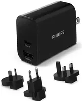 Philips USB kelioninis įkroviklis greitam įkrovimui 30 W USB-A+C