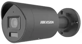 „Hikvision“ kulkos formos vaizdo kamera DS-2CD2046G2H-IU F2.8 (juoda, 4 MP, 40 m. IR, „AcuSense“, „DarkFighter“)