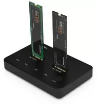 Extra Digital Docking Station 2x M.2 NVME+SATA SSD iki 10Gbps