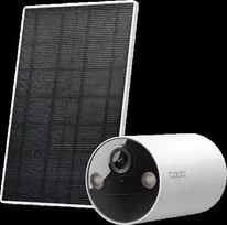 TP-Link kamera „Tapo TC82-KIT“ belaidė lauko apsaugos sistema, 2K 3MP, naktinio matymo, IP65 + TP-Link „Tapo“ saulės modulis 2,5 W, IP65, Juodas EU Baltas EU
