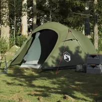 Stovyklavimo palapinė, žalia, dvivietė, tunelinė