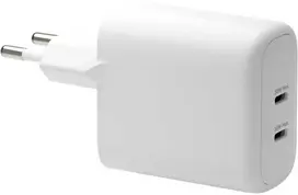 dbramante1928 – „Re-charge Pro“ – ES sieninis įkroviklis – 2x USB-C 30W – baltas