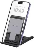 USAMS Foldable desk stand skirtas phone/tablet juodos spalvos ZJ073ZJ01 (US-ZJ073)