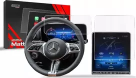 „GrizzGlass Folia“ apsauginė plėvelė automobilio ekrano apsaugai, skirta „Mercedes EQS Widescreen 2021–2024“ [2w1]