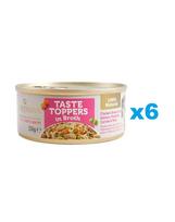 APPLAWS Taste Toppers Vištienos krūtinėlė, lašiša, moliūgas sultinyje 6x156 g