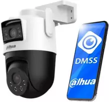 Kamera Dahua zewnętrzna obrotowa Dual 3+3MP/WiFi 6/IP66/AI Detection/Sound & Light Alarm/Smart Dual Light/Linkage tracking