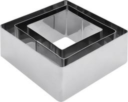Torto ir kekso kepimo forma, rinkinys La Cucina Square, sidabro sp., 10 cm x 10 cm