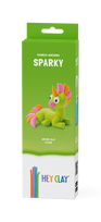 Plastilino rinkinys Hey Clay Unicorn Sparky, žalia sp./oranžinė sp./rožinė sp.