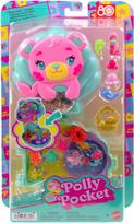Žaislinė figūrėlė, su priedais Mattel Polly Pocket Compact Glitter Island JCB16, įvairių spalvų