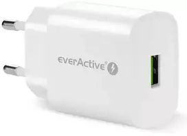 Įkroviklis - everActive SC-250Q 18W Greitas Įkrovimas 3.0 USB Įkroviklis, Balta