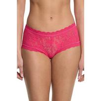 Lace Boyshort – moteriškos kelnaitės, nėriniuotos, rožinės S/M- M/L (S/M)