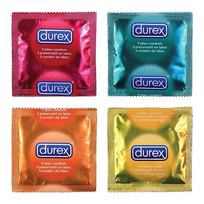 Durex Pleasure Fruits prezervatyvai, įvairių skonių (Bananinis / 1 vnt.)