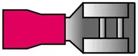 Carpoint Kabelio antgalis, raudonas, plokščias, moteriškas, 0,5–1,5 mm², 10 vnt.