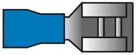 Carpoint Kabelio antgalis, mėlynas, plokščias, moteriškas, 1,5–2,5 mm², 10 vnt.