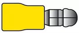 Carpoint Kabelio antgalis, geltonas, išorinis, apvalus, 2,5-6 mm², 10 vnt.