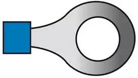 Carpoint Kabelio antgalis mėlynas žiedas 6.4mm 1.5-2.5mm2 10 vnt.