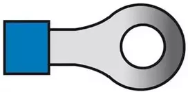 Carpoint Kabelio antgalis, mėlynas žiedas, 5.3mm, 1.5-2.5mm2, 10 vnt.