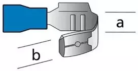 Carpoint Kabelių antgaliai mėlyni kištukai/lizdai 1,5-2,5 mm² 10 vnt.