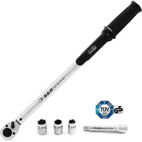 Dinamometrinis raktas S&R 465112210, 1/2" 40-210Nm