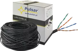 Pulsar PU-NC301 vytos poros, U/UTP, cat 5e, 24AWG, Cu, Fca, 305m (lauke)