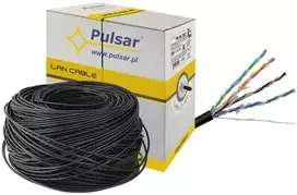 Pulsar PU-NC302 Vytos poros, U/UTP, PE, želė, cat 5e, 24AWG, Cu, Fca, 305m, (lauke)