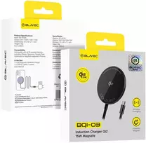 Oem Blavec belaidis įkroviklis BQI-03 Qi2 15W magnetic Magsafe (BQI03-QI2MB) juodos spalvos