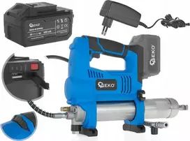 Geko Akumulatorinis tepalo švirkštas Li-ion 18V – rinkinys lagaminas + įkroviklis + AKU 4.0Ah (3)
