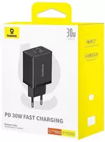 Baseus Cube Pro 30W USB-C USB-A - juoda