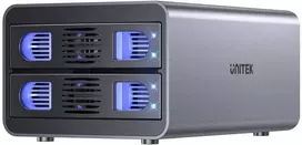 „Unitek RAID“ korpusas SATA 2,5 colio / 3,5 colio diskams – 4 režimai, 40 TB, 5Gb/s