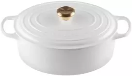 Le Creuset Cuguna katls ovals 31cm / 6 3L balts