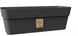Stefanplast gėlių dėžutė su padėklu Ethica 50x18x17cm pilka