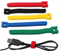 Oem Kabelių laikiklis - įvairių spalvų - Velcro kabelių raištis - 110x10mm - 50vnt
