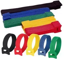 Oem Kabelių laikiklis - mišrios spalvos - Velcro kabelių raištis - 100vnt
