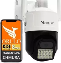 Kamera IP ORLLO Z17 Ultra 4K zewnętrzna obrotowa GSM na kartę SIM 8MPx
