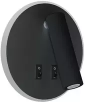 Struhm Sieninis šviestuvas OTELLO LED 6W+3W juodas, apvalus