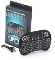 i8 backlit mini klaviatūra (tinka tv priedėliams - tv box)