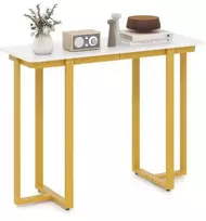 Promotions Konsolinis stalas, 107x40x80 cm, baltas ir juodas