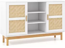 Promotions Šoninė spintelė bufetui, 121,9x35,6x78,7 cm, balta