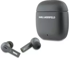 Karl Lagerfeld Elongated Logo ANC/ENC TWS belaidės ausinės juodos spalvos