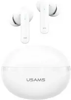 USAMS Echo E02 TWS Bluetooth Ausinės ANC+ENC belaidės baltos spalvos